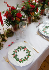 Talking Tables 20 XL-Weihnachtspapierservietten mit Stechpalmen-Design | Luxuriöse Einwegtücher | Wiederverwendbar | Ideal für Weihnachts- und Dinnerpartys | Hohe Qualität | 40cm x 40cm