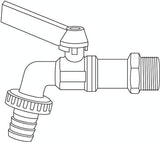 Gardena Kugelhahn: Innen- und Außenventil, 26,5 mm (G 3/4 Zoll) Gewinde, für 1/2 Zoll (13 mm) Schläuche (7332-20)