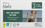 Eco Diapers Eco by Naty Baby Eco Diapers – hochwertige Bio-Windeln, umweltfreundlich, aus pflanzlichen Materialien, ideal für empfindliche Babyhaut (Größe 5 – 80 Stück)