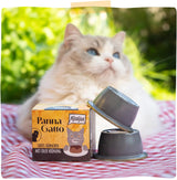 MjAMjAM – Premium-Nassfutter für Katzen – Panna Gatto – zartes Huhn mit edlem Topping, 12er Packung (2x80g), getreidefrei