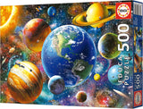 Educa - Puzzle 500 Teile für Erwachsene | Sonnensystem, Puzzle 500 Teile für Erwachsene und Kinder ab 11 Jahren, Planeten, Weltraum, Weltraum (18449) Puzzle Naty Shop