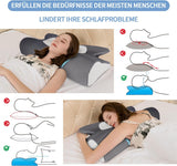 IDEA Pillow Memory Foam-Kissen, ergonomisches Kissen, orthopädisches Kissen für Nackenschmerzen, Schlafkissen für seitliche Rücken- und Bauchschmerzen, Nackenkissen, Anti-Schnarch-Kissen für Erwachsene, orthopädische Halskissen, Naty Shop