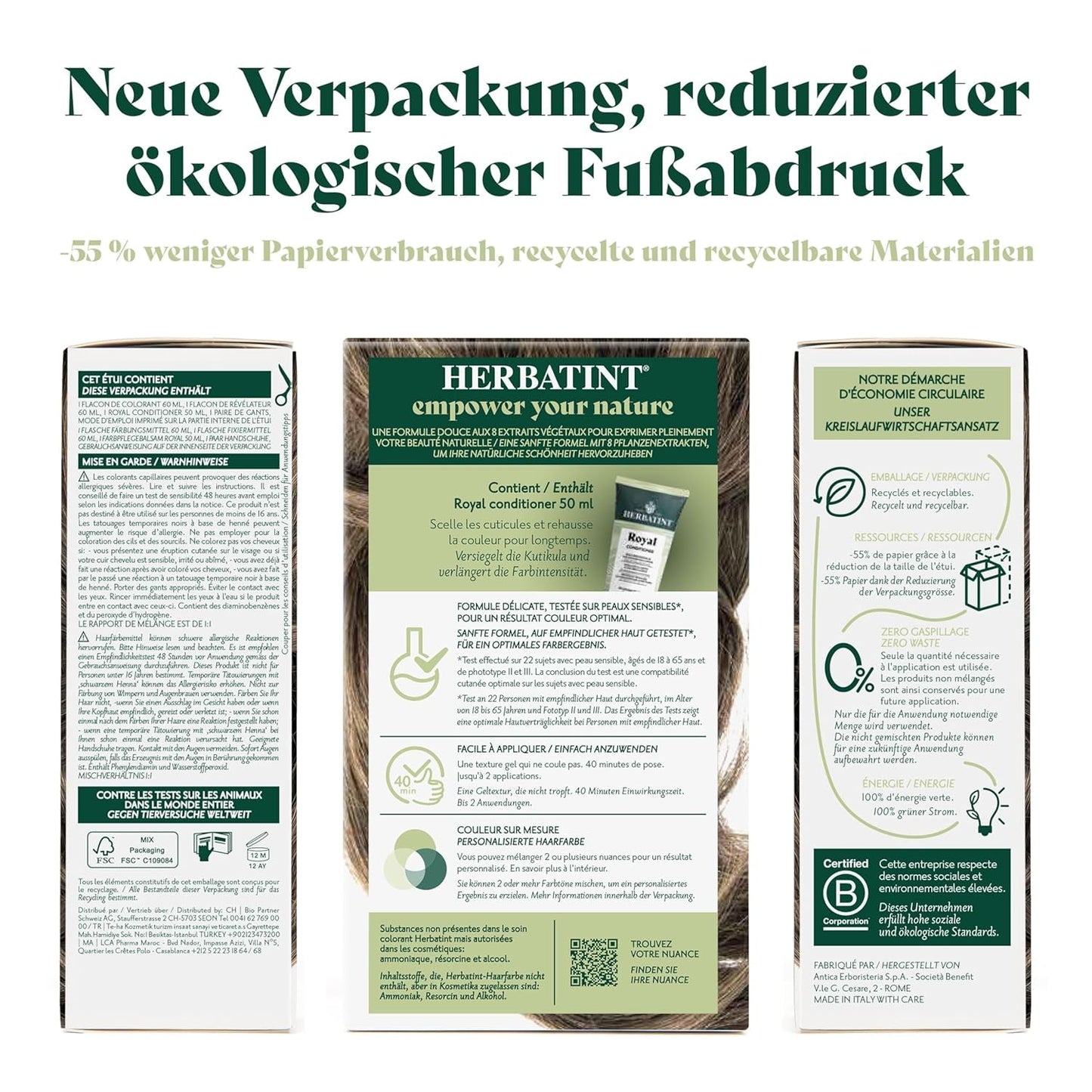 Permanentes Haarfärbegel 6N Dunkelblond – 170 ml I Ammoniakfrei, 100 % Abdeckung von grauem Haar I Getestet auf empfindlicher Haut, mit 8 Pflanzenextrakten Haarfärbemittel Naty Shop