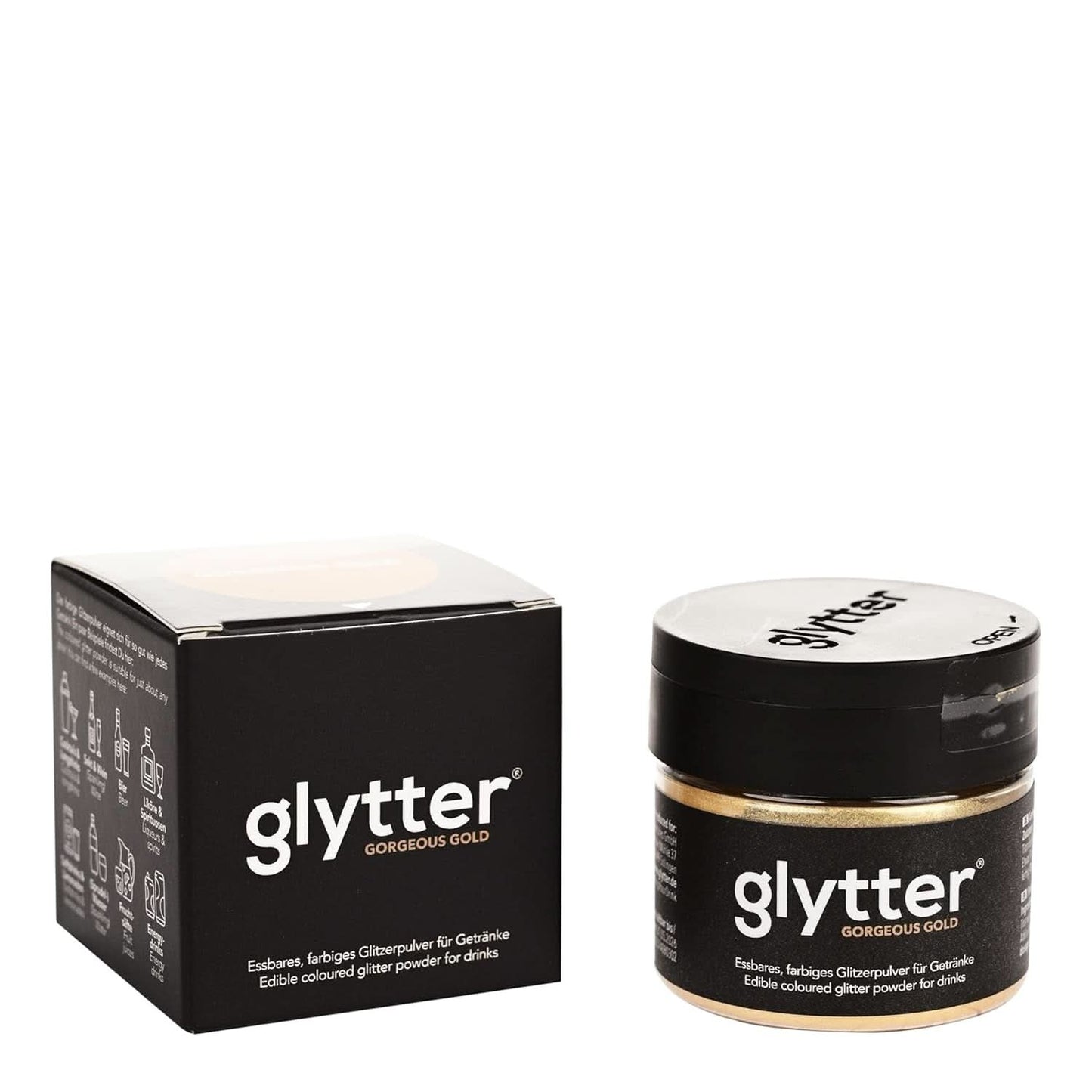 Glytter, essbarer Glitzer für Getränke und Flüssigkeiten, 10 Gramm Glitzer Naty Shop