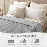 Good Nite Kuscheldecke, flauschige Decke, 150 x 200 cm, weiche Mikrofaser-Tagesdecke, Sofadecke, Kuscheldecke, warme Fleecedecke für Sofa und Bett, Schlafzimmer, Büro, Grau, Good Nite Betten und Decken