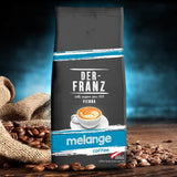 Der-Franz Melange Kaffee, Stärke 3/5, 100 % Arabica, ganze Kaffeebohnen, 4 x 1000 g
