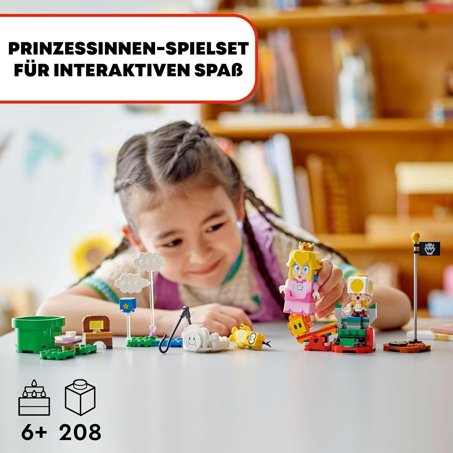LEGO Super Mario Adventures mit interaktivem Pfirsich, Kinderspielset mit gelber Kröte, Nintendo-Geschenk für Jungen, Mädchen und alle Spieler ab 6 Jahren 71441 Bausets Besuchen Sie den LEGO-Store