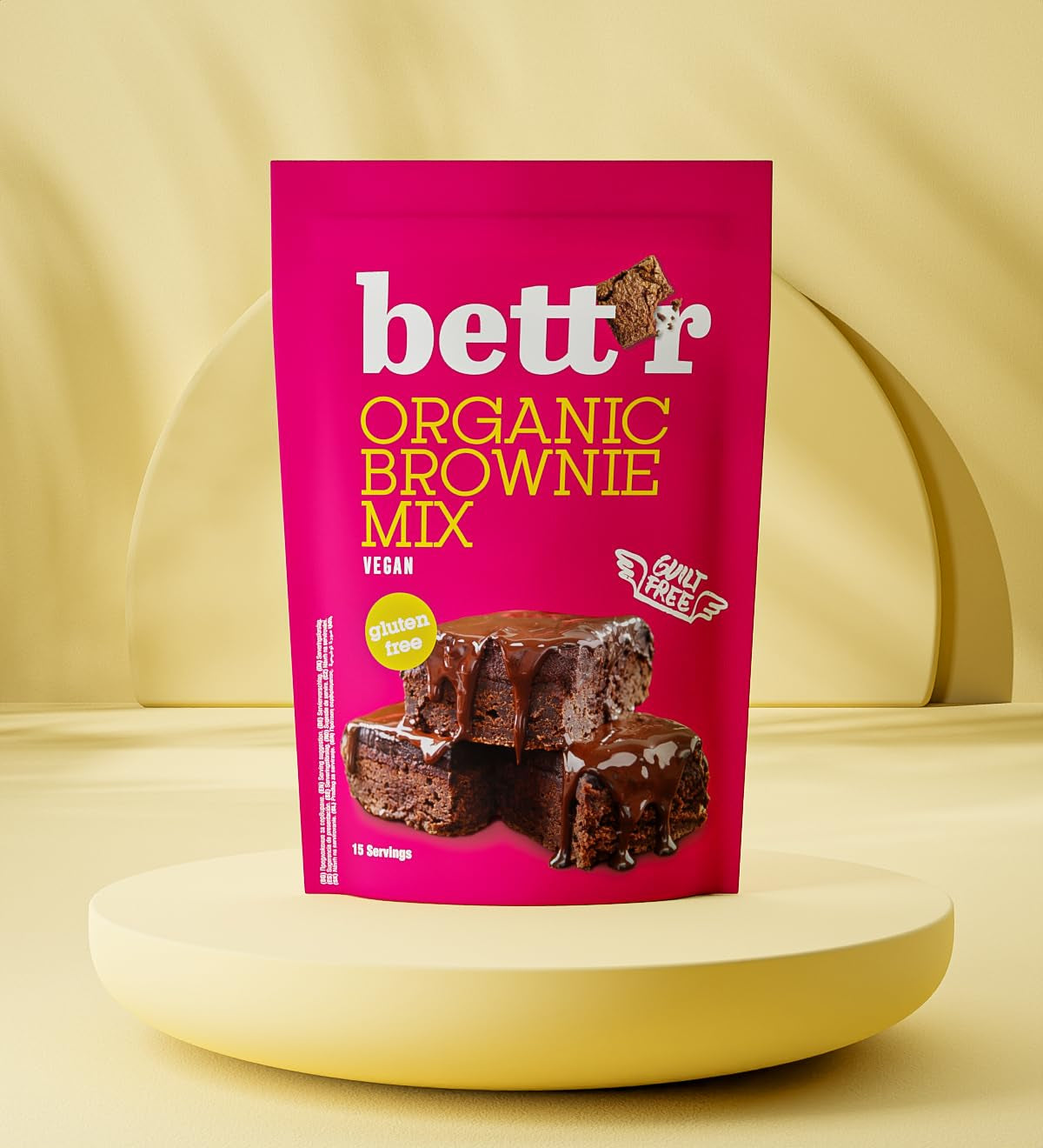 Bettr Organic Brownie Mix - Bio, Vegan Und Glutenfreie Brownies Mit Reichhaltigem Kakaogeschmack - 400 G - 15 Portionen Naty Shop