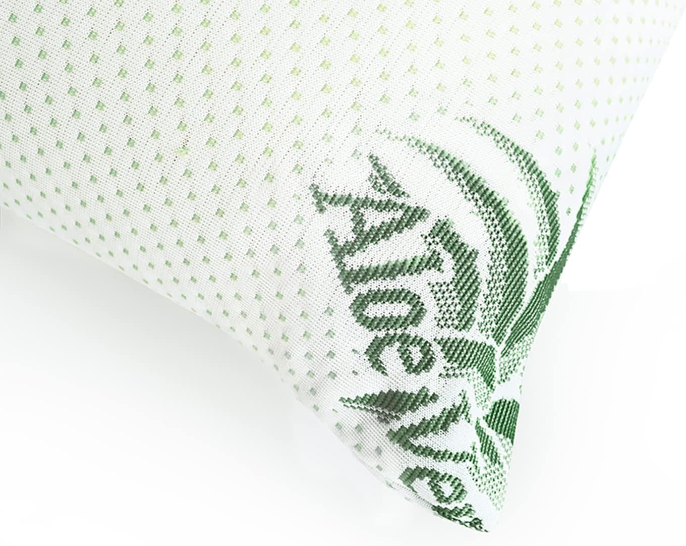Mister Sandman Ergonomisches Kissen 40 x 80, Nackenkissen mit Aloe Vera-Kissenbezug, Visco-Kissen perfekt für Bauchschläfer, Rückenschläfer und Seitenschläfer, Memory-Schaum-Kissen, orthopädische Nackenkissen, Naty Shop