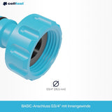 Cellfast Basic-Anschluss, blau, G3/4" (26,5 mm)