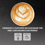 CASO EspressoGourmet Crema – Siebträger-Espressomaschine mit Milchaufschäumer, Espresso, Cappuccino, Edelstahl-Siebträger, ULKA 20-bar-Pumpe, Kaffeemaschine, gemahlener Kaffee, ESE-Kapseln