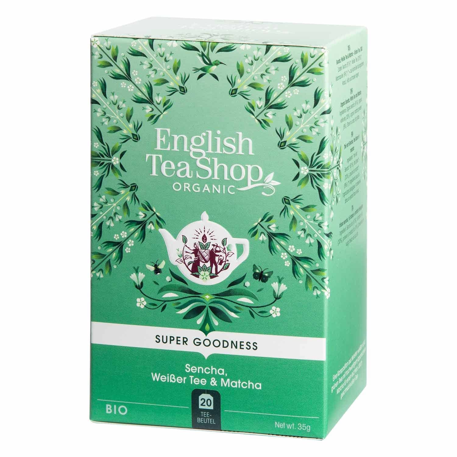 ETS - Sencha, weißer Tee und Matcha, BIO, 20 Teebeutel #