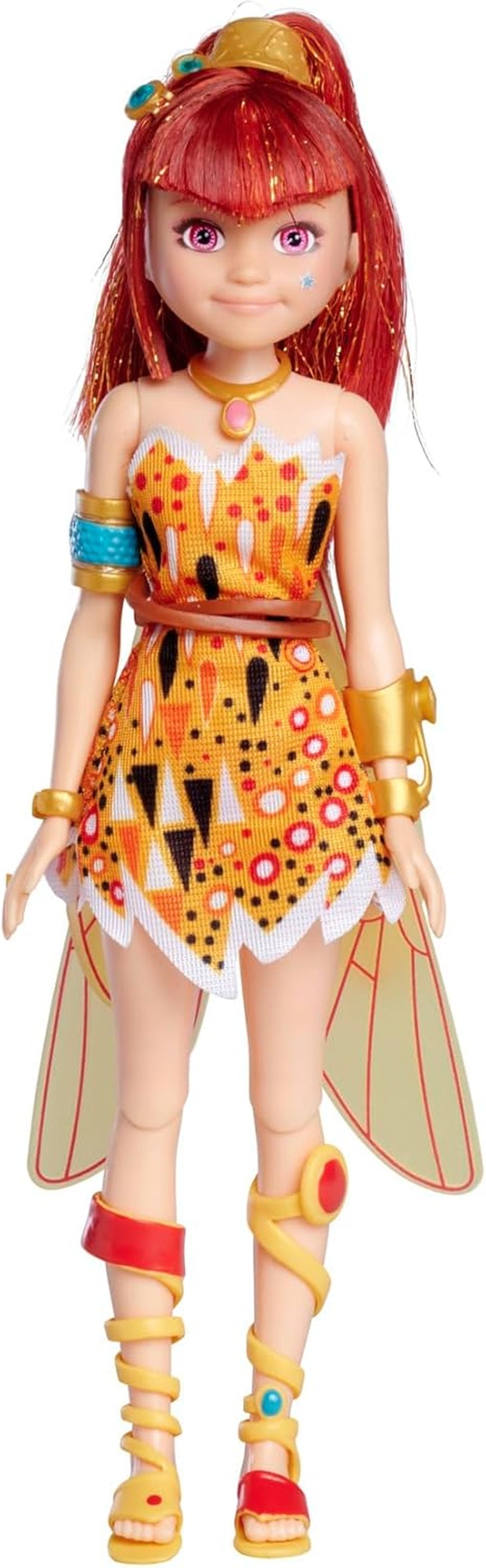 Simba Mia and Me Yuko-Puppe, Elfe mit Flügeln und beweglichen Beinen, 3 Haarspangen, 3 Armbänder und Halsketten, 23 cm, ab 3 Jahren