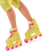 Barbie-Ken-Puppe zum Sammeln aus dem Film mit Retro-Skating-Outfit und Inline-Skates, JBJ51, [Mehrfarbig]