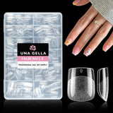 Ballerina-Gel-Nagelspitzen, 216 Stück, 12 Größen, weiche Gel-Nagelspitzen, vollständige Abdeckung, Nagelverlängerungs-Set, halbmatt, DIY, Heimkunst