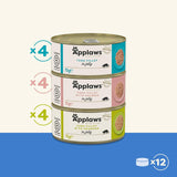 Applaws Natürliches Nassfutter für Katzen, Auswahl an Quallen (Packung mit 12 x 70 g)