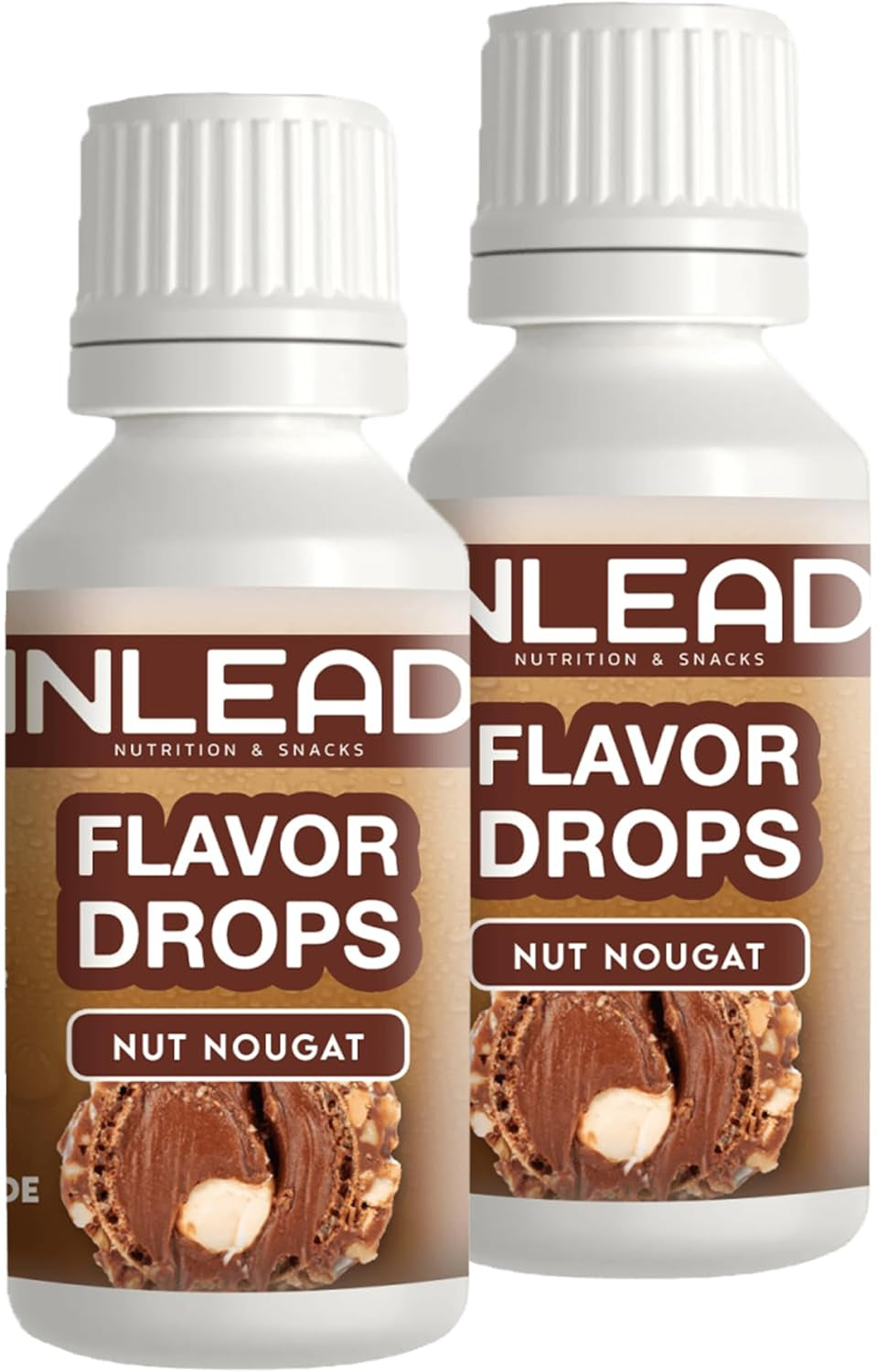- Geschmackstropfen | Zucker- und kalorienfreies Aroma für Süßstoffe Naty Shop 2X 30 ml Nuss-Nougat – Nuss-Nougat