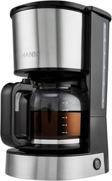 Espresso-Kaffeemaschine mit Bomann®-Filter | für 12-14 Tassen | Kaffee-Espressomaschine mit Filter | Edelstahlgehäuse | Anti-Tropf | Espresso | Kaffee-Espressomaschine mit Filter | 800W | KA 6071 CB