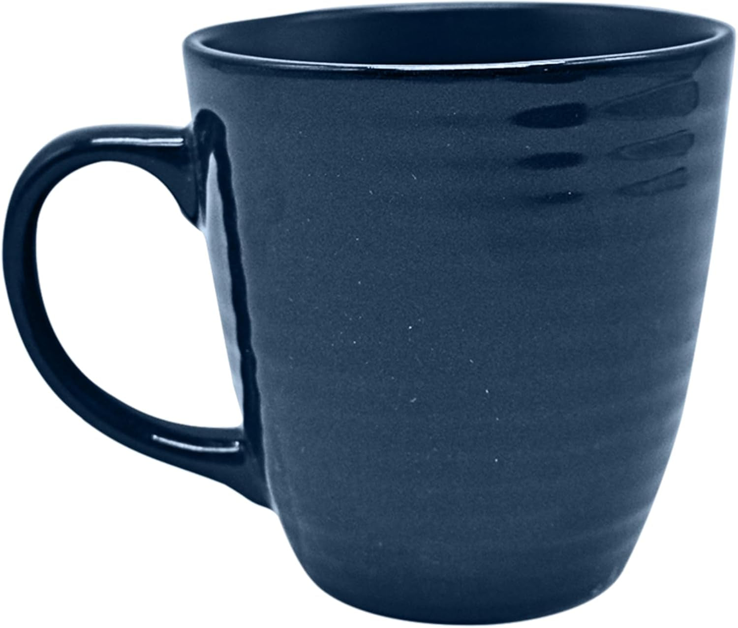 ECHTWERK „Alicia“ 16-teiliges Vintage-Kombinationsgeschirr-Set, modernes Design für 4 Personen, elegantes dunkelblaues Steinzeug-Geschirrset mit 4 Tellern, 4 Beilagentellern, 4 Schüsseln und 4 Teetassen