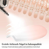 240-teiliges Farbverlaufs-Quadrat-Nägel-Set, nackte weiße Farbverlaufs-Kunstnägel für Ölstiftkleber, mittlere Ombre-natürliche künstliche Nägel für Frauen DIY (nackter quadratischer Nagel)
