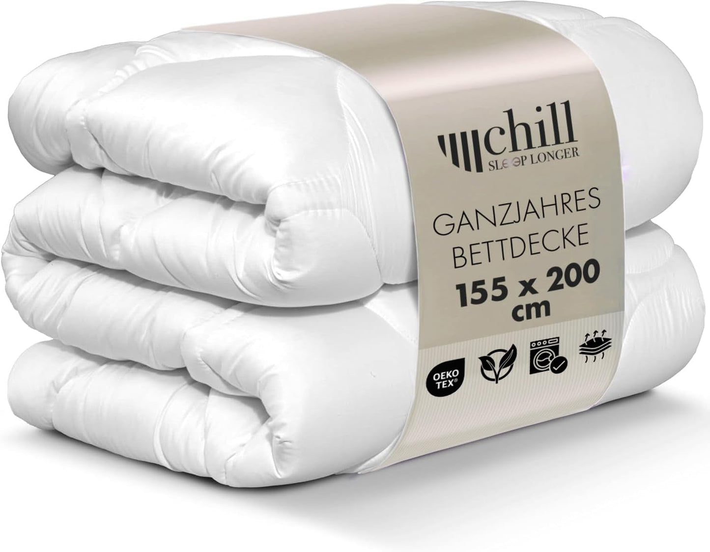 Ganzjahresdecke 135 x 200 – leichte Steppdecke 135 x 200 – atmungsaktiv und waschbar und 100 % vegan – Klima-Mesh-Steppdecke und Komfortband zum Schlafen – 800 g Füllung. Naty Shop Steppdecken und Steppdecken 155 x 220 cm