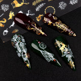 9 Blatt Nagelsticker Weihnachten Nagelaufkleber Selbstklebend Weiß Rentier Schneemann Nail Art Sticker Dekoration Nageldesign Zubehör