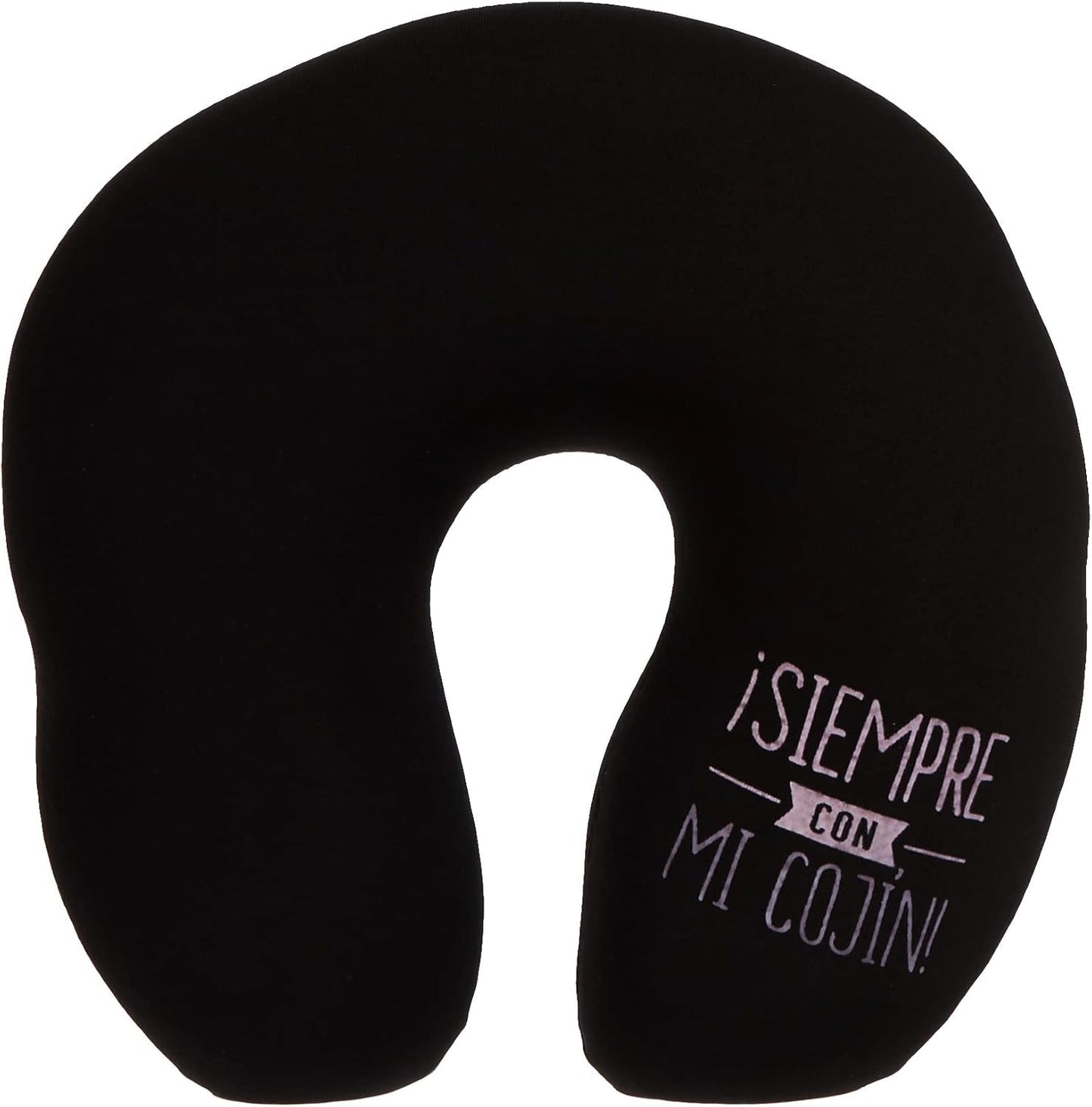 LAG VO1126- Almohada De Viaje, 26 cm, Farbe Rosa, Negro Y Azul Mehrfarbig Einheitsgröße Reisekissen Naty Shop Standardtitel