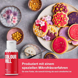 Color Mill Flüssiges Lebensmittelfarben-Set – 5 x 20 ml auf Ölbasis (Schwarz, Pink, Lila, Rot und Blau) – UV-beständig – perfekt zum Backen und als Belag für Kuchen, Muffins und Kuchendekorationen