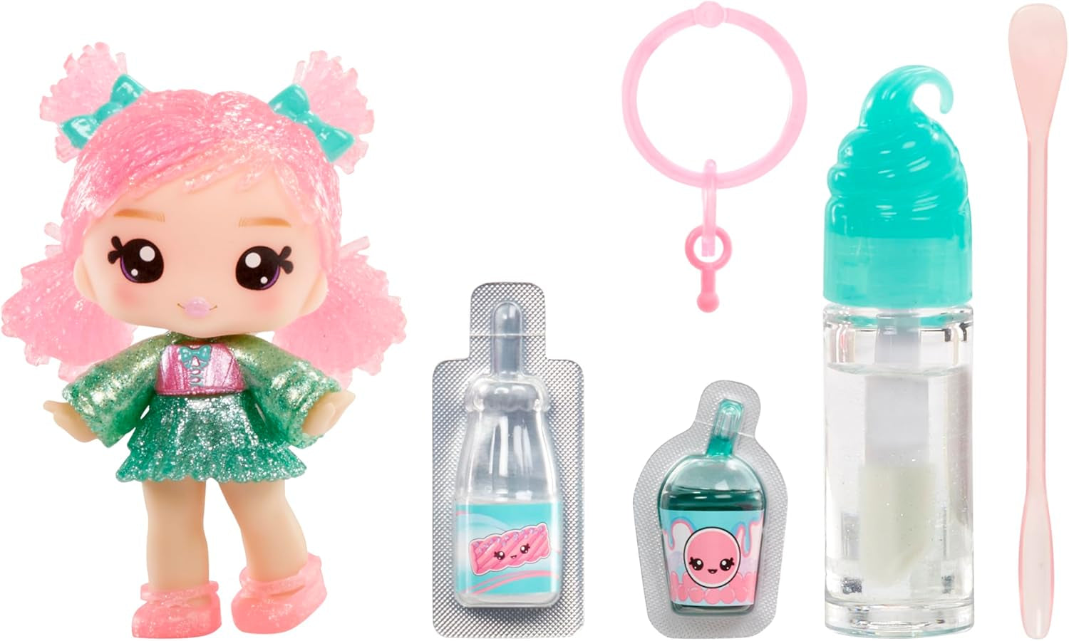 Yummiland Lipgloss-Puppe – Susie Sour Straw – inklusive DIY-Lipgloss-Set, geeignet für Kinder ab 4 Jahren, Serie 2