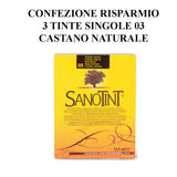 TINTA SENSITIVE COLOR 03 NATURBRAUN - 3 Packungen - 3 x 125 ml Haarfärbemittel Naty Shop