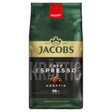 Jacobs Café Crema Gold Kaffeebohnen 1 kg – vollmundig, aromatisch, fruchtige Noten, Arabica- und Robusta-Bohnen, Intensität 5/10, ideal für Café Crema Naty Shop Espresso 1 kg