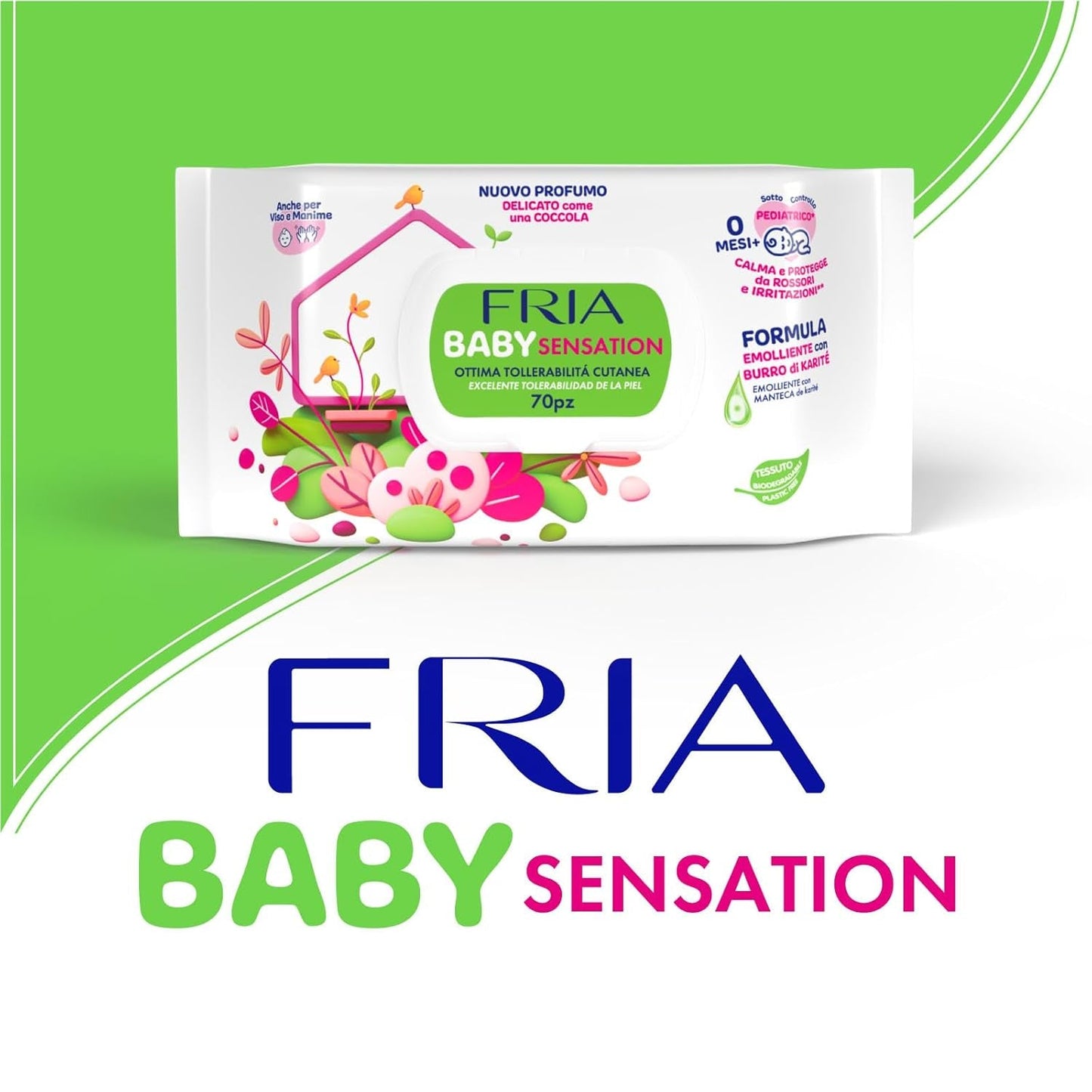 Baby Sensations mit Deckel, 72 Feuchttücher, Reinigungstücher für die Körperpflege, Unisex, Kinder