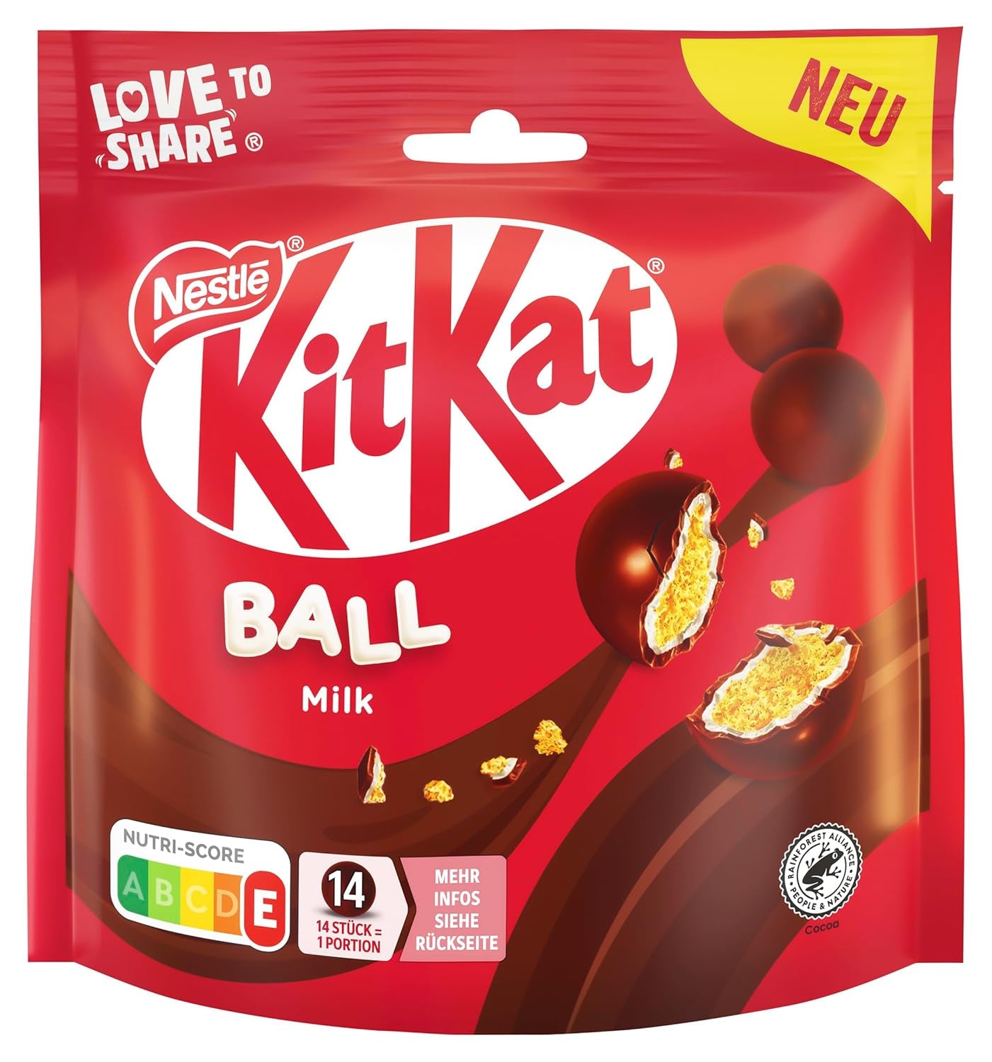 Packung Nestlé-Kugeln mit Milch, weiß, Caramel Lion (3 x 130 g)