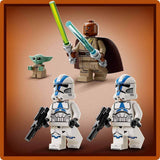 LEGO Star Wars Flucht mit dem BARC Speeder, das Mandalorianer-Set, Spielzeugfahrrad mit Beiwagen, enthält die Figuren Kelleran Beq und Grogu, Geschenk für Jungen und Mädchen ab 8 Jahren 75378 Bausets Beuche den LEGO-Store