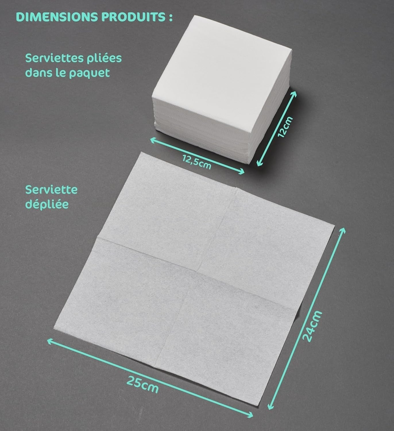 - Tex Touch Papierservietten - Rosa Farbe - Fsc®-zertifizierte Servietten - Recycelbar und biologisch abbaubar - Packung mit 50 rosa Servietten, Größe 24 x 24 cm