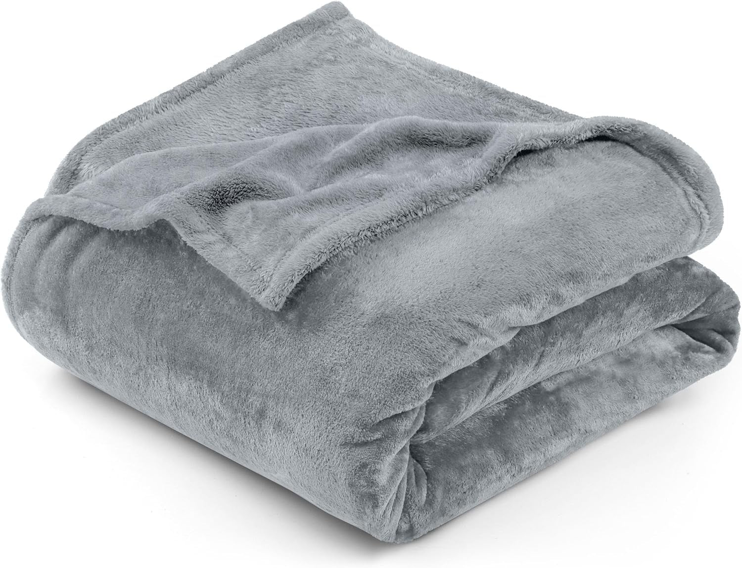 Utopia Bedding Kuschelige Fleecedecke [228X228 Cm, Grau] Weiche, leichte, warme Flauschige Decke Kuschelige und atmungsaktive Decken für Bett Sofa Couch