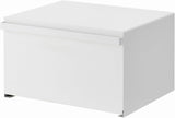 Yamazaki 4352 TOWER Brotkorb, weiß, Stahl, minimalistisch, 40 x 34,5 x 24 cm Frischhalteboxen Naty Shop Weiß Einheitsgröße