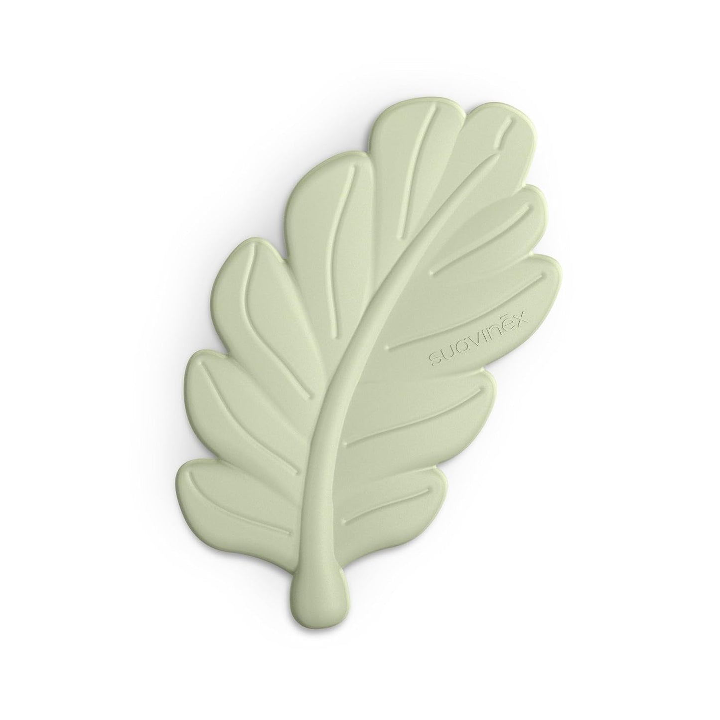 Suavinex, einteiliger Beißring aus Silikon. Weich, flexibel, sicher. Beruhigt und beruhigt das Zahnfleisch des Babys. Ergonomisch, griffig, strukturiert/reliefiert. Design mit Wald, Poesie, Grün