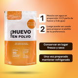 Eipulver aus Freilandeiern (1kg) | Pasteurisiertes Vollei Pulver | Ohne Zusatztoffee | Glutenfrei & laktosefrei | Vakuumverpackung im Zip-Beutel