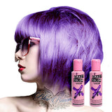 GO TOXIC UV semipermanente Haarfärbecreme 100 ml (1 Packung) Naty Shop Violette Haarfarbe 50 ml (2 Packung)
