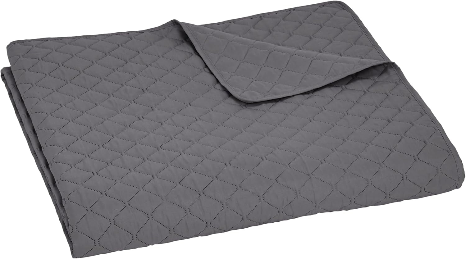 Übergroße Bettdecke mit Relief von Amazon Basics, 170 x 210 cm, dunkelgraues Rautenmuster. Betten und Decken. Besuchen Sie den Amazon Basics-Store
