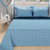 PETTI Artigiani Italiani – Einzelbettbezug, doppelseitige Bettdecke, Federkerndecke, Mitternachtsblau, Weiß, 100 % Made in Italy