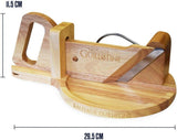 Traditioneller Wurstschneider – Wurstguillotine – 30 x 19 x 12 cm – Aktenvernichter und Schneidemaschinen aus Massivholz Naty Shop