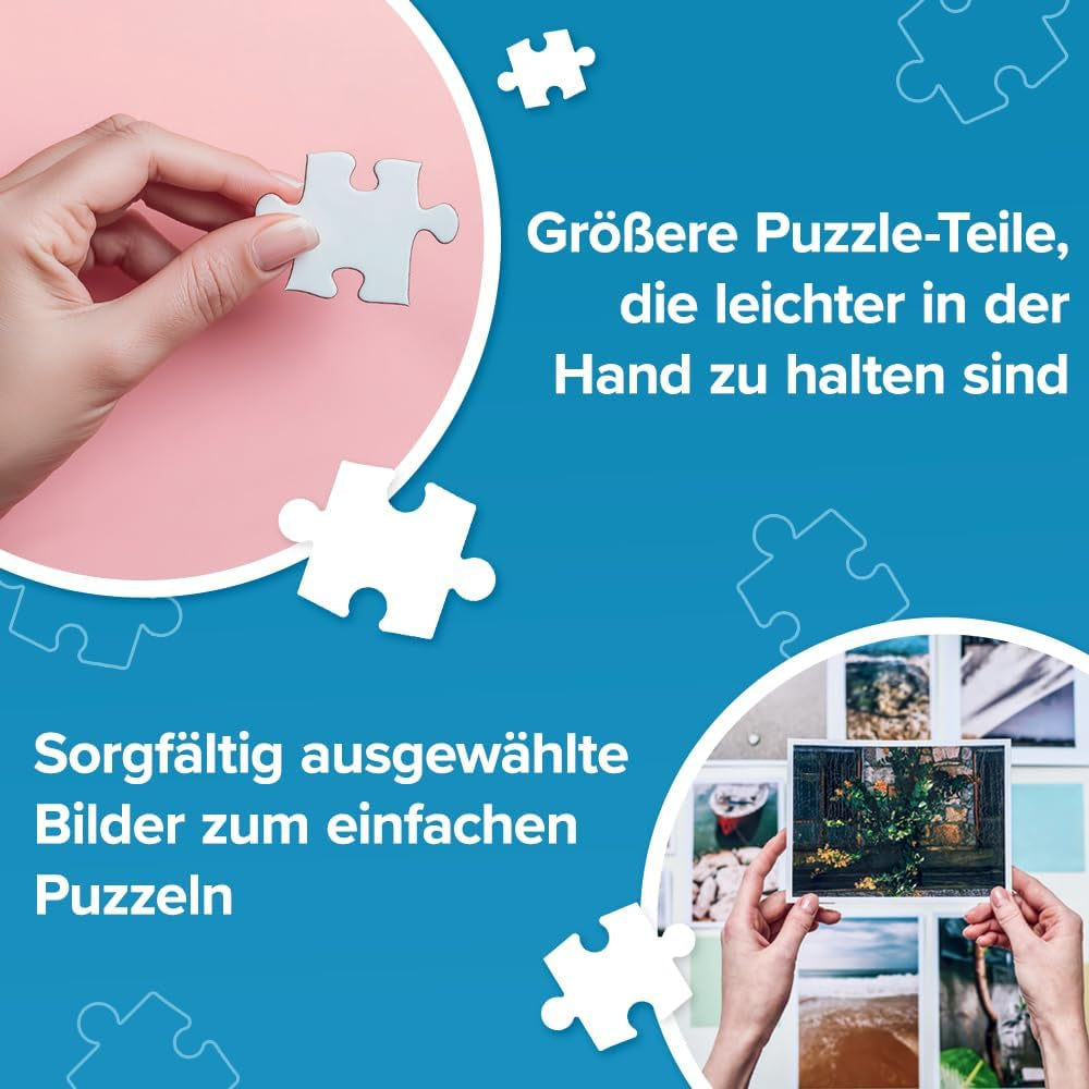 Trefl - Easypiece Puzzle: Insekten auf der Wiese - 300 Teile - große Teile, leicht zu puzzeln, für Erwachsene und Kinder ab 10 Jahren Puzzle Naty Shop