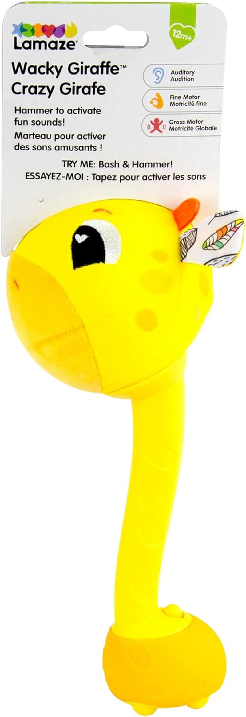 Lamaze L27471 Verrückte Giraffe, Spielzeug für Neugeborene, farbiges Baby-Sensorspielzeug, Geschenk für frischgebackene Eltern, Entwicklungsspielzeug für Jungen und Mädchen ab 12 Monaten. Babyspielzeug Naty Shop