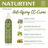 Natürliche Tönung CC-Creme. Haarmaske ohne Ausspülen. Für trockenes und strapaziertes Haar. Repariert und spendet Feuchtigkeit. 96 % natürliche Inhaltsstoffe. 200 ml Naty Shop Haarmaske