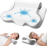 TopEsct Memory Foam Kissen, Seitenschläferkissen, Nackenkissen, Kopfkissen für Seiten- und Rückenschläfer (Grau)