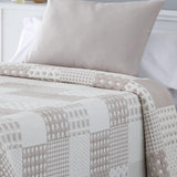VIALMAN Colcha Bouti Ligera Tagesdecke Sofia 21, Polyester-Baumwolle, Beige, Cama 150: 250 x 270 cm Betten und Decken Besuchen Sie den VIALMAN-Store
