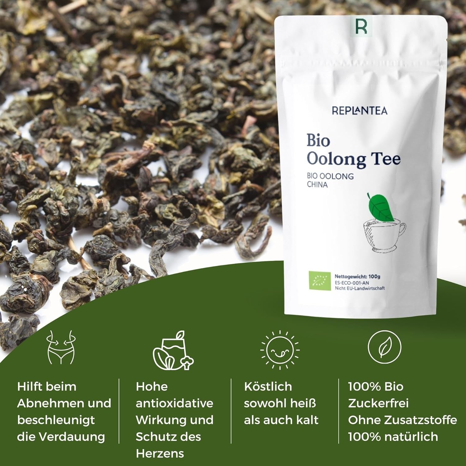 Bio Oolong Tee 100 G (50 Tassen) | Tie Guan Yin Oolong Tee REPLANT