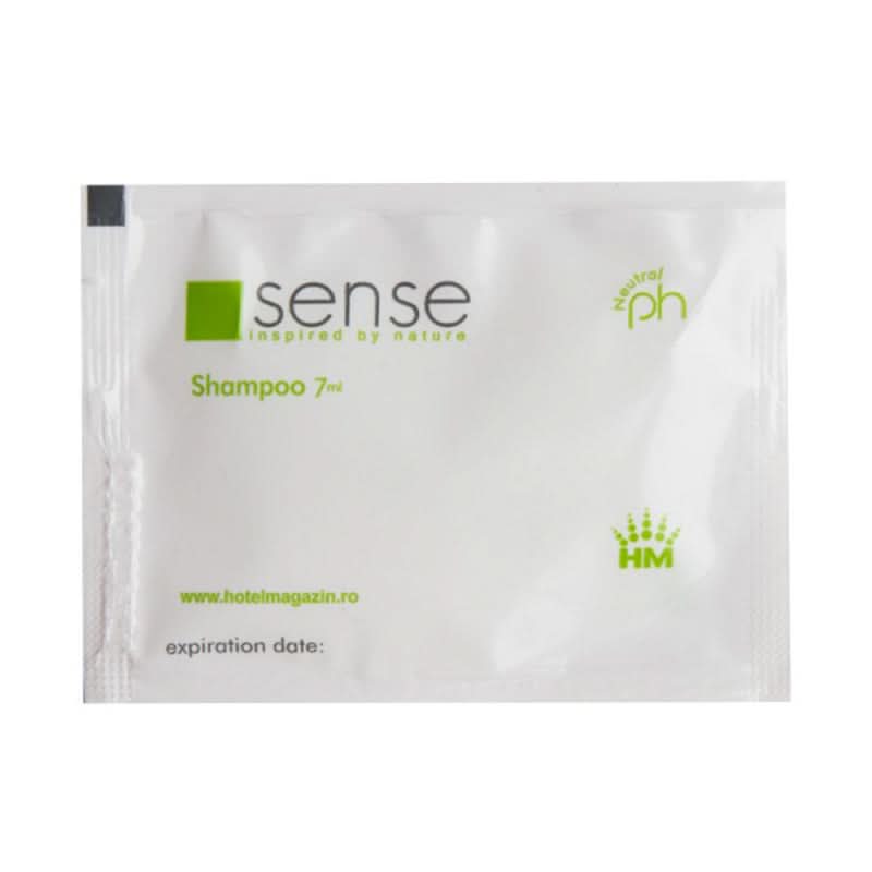 Hotelshampoo Sense Umschlag 7 ml, Box 250 Stück Naty Shop Hotel Cosmetics